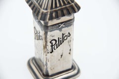 Rectangular silver toothpick holder