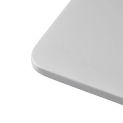 Rectangular Snaregade Bar Table, Black Steel Legs and Light Grey Veneer Top
