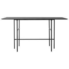 Rectangular Snaregade Bar Table in Black Veneer