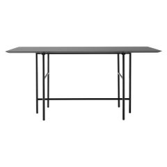 Rectangular Snaregade Bar Table in Charcoal Linoleum