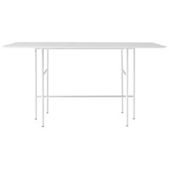 Rectangular Snaregade Bar Table in Light Grey Veneer