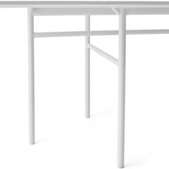 Rectangular Snaregade Bar Table with Light Grey Legs and Black Oak Veneer Top