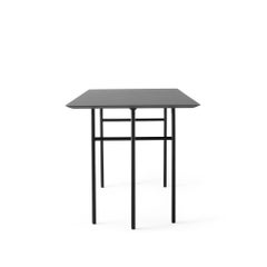 Rectangular Snaregade Counter Table in Charcoal Linoleum