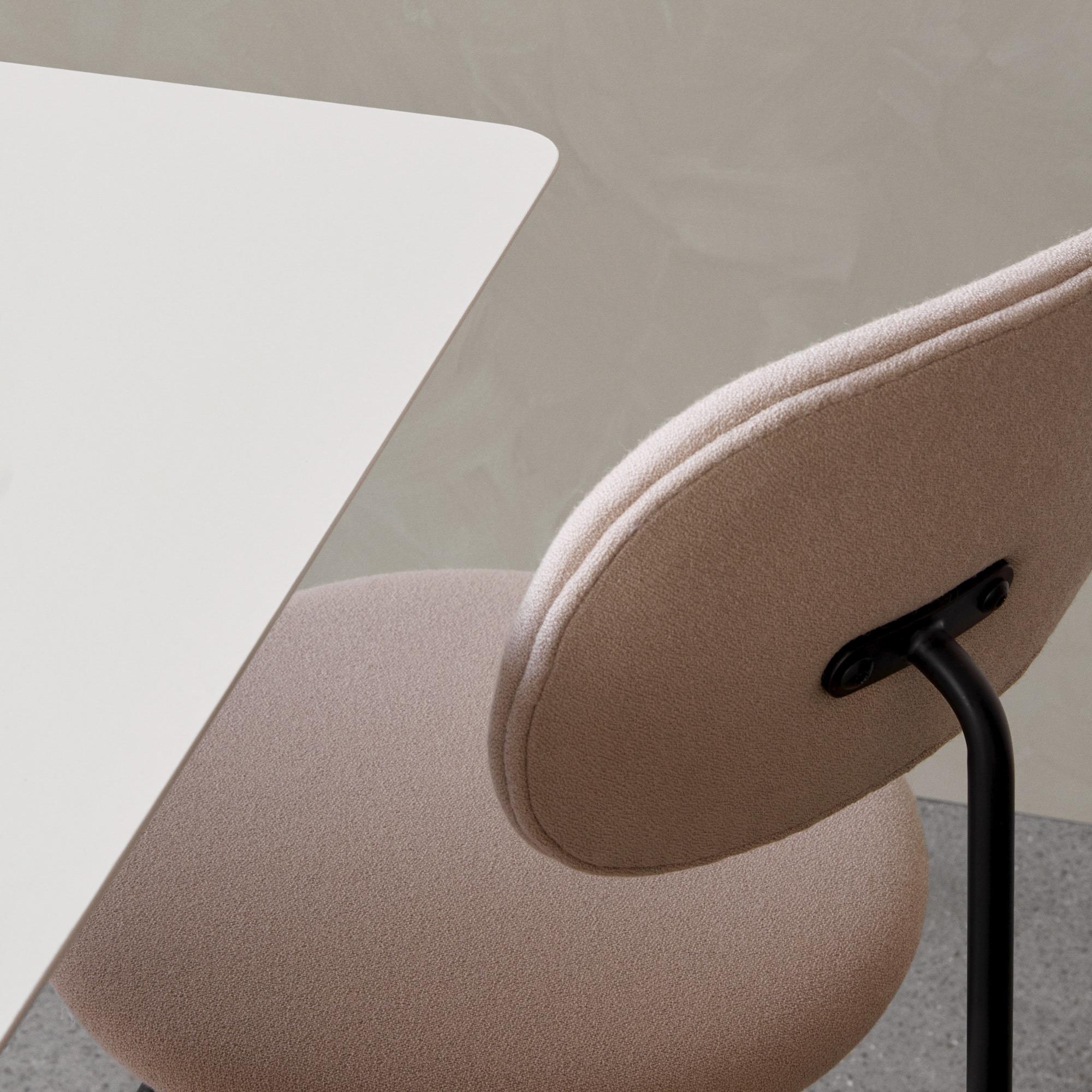 Modern Rectangular Snaregade Counter Table in Light Grey Veneer For Sale