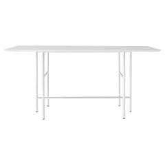 Rectangular Snaregade Counter Table in Light Grey Veneer