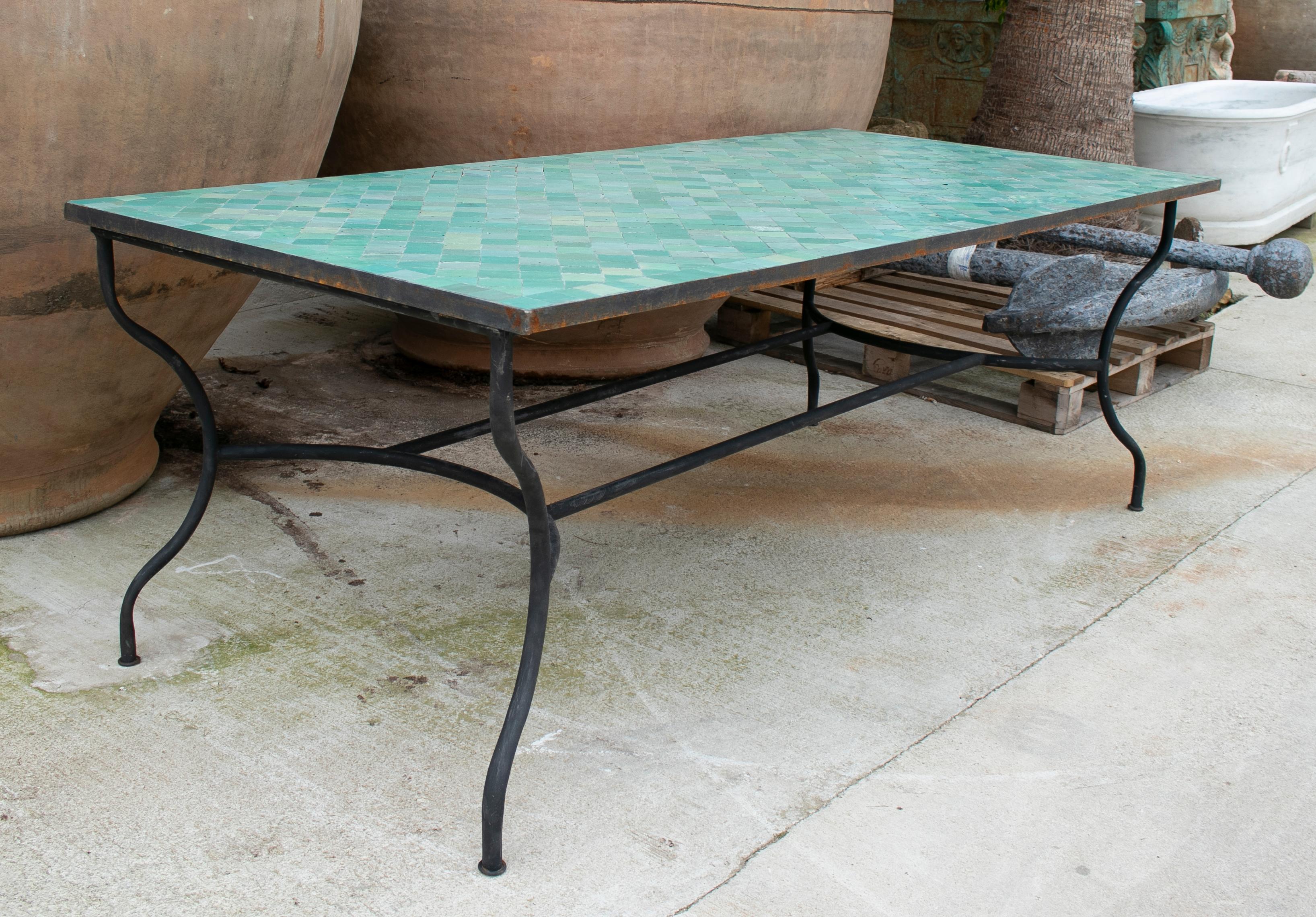 spanish tile outdoor table