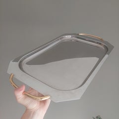Rectangular Stainles Steel Centerpiece Serving Tray, Inox 18/10 Tsl, Italy, 1970