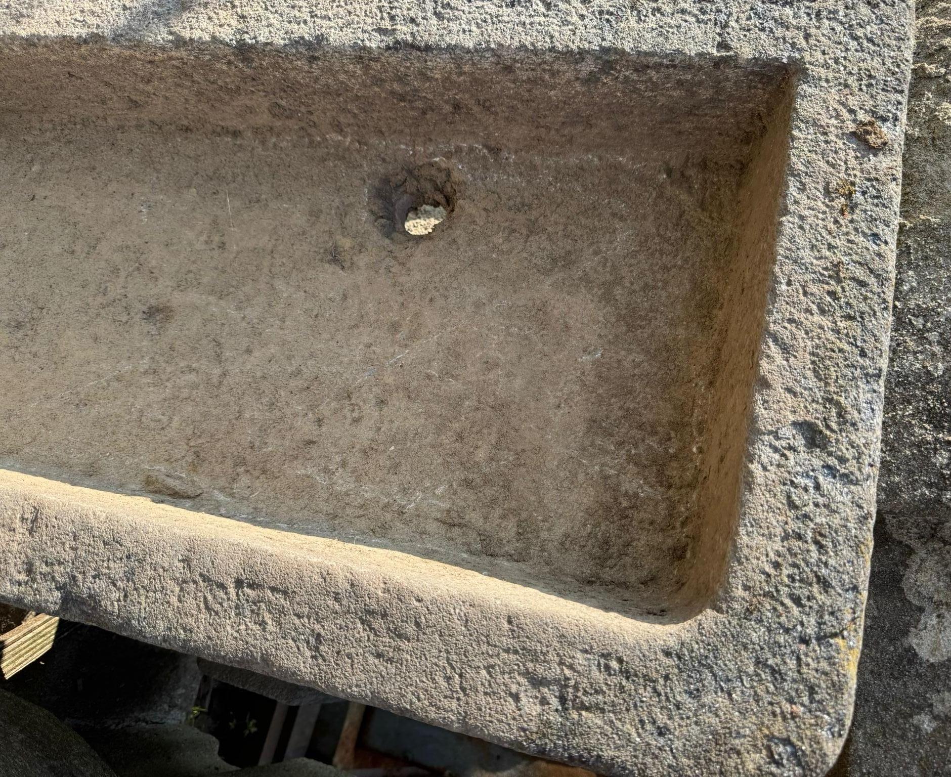 Italian Rectangular stone sink, Italy For Sale
