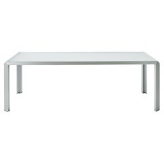Rectangular table Baleri Italia T-Table design Angelo Mangiarotti W 225-88.6 in