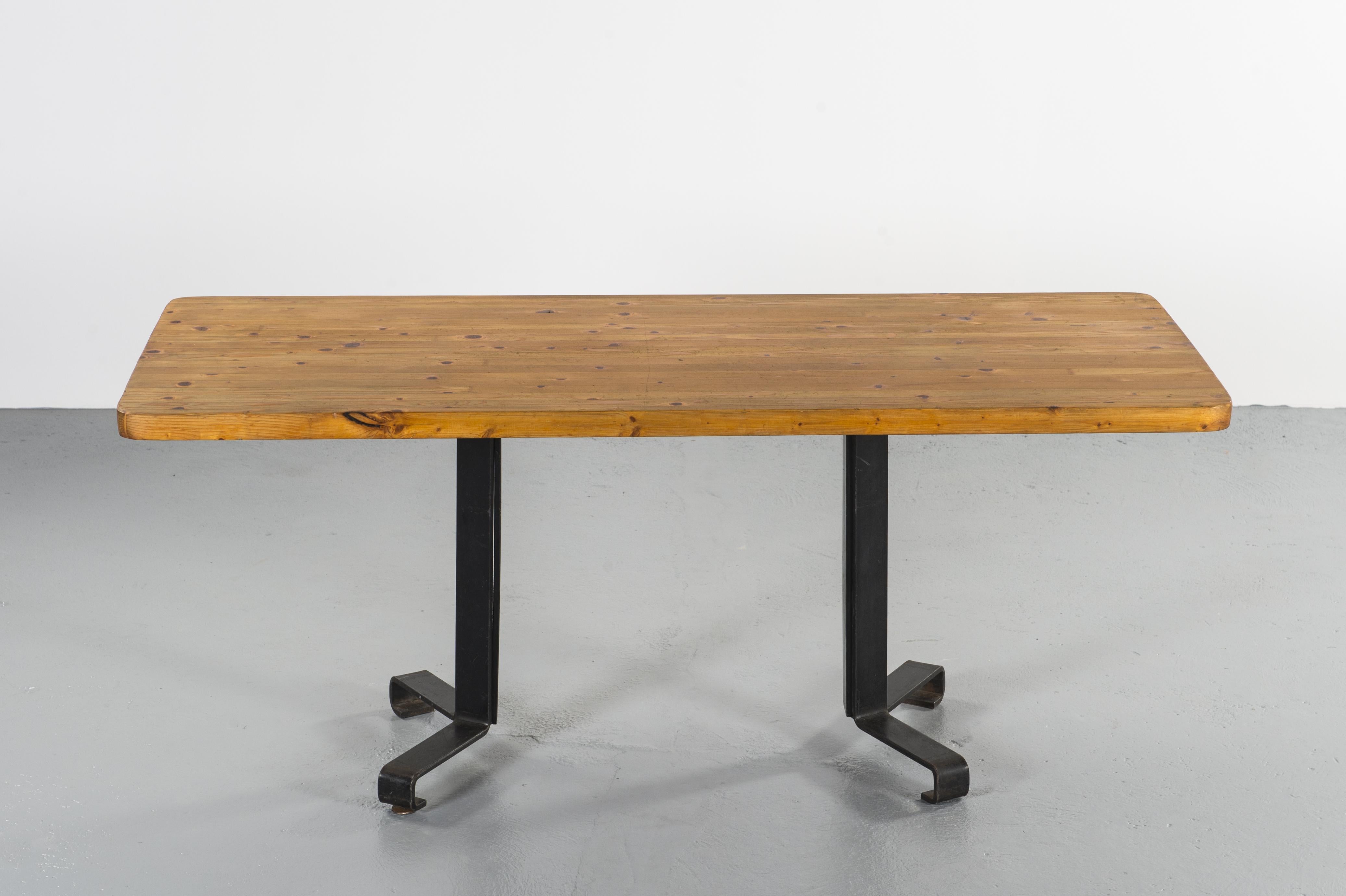 French Rectangular Table from Les Arcs by Charlotte Perriand, circa 1960