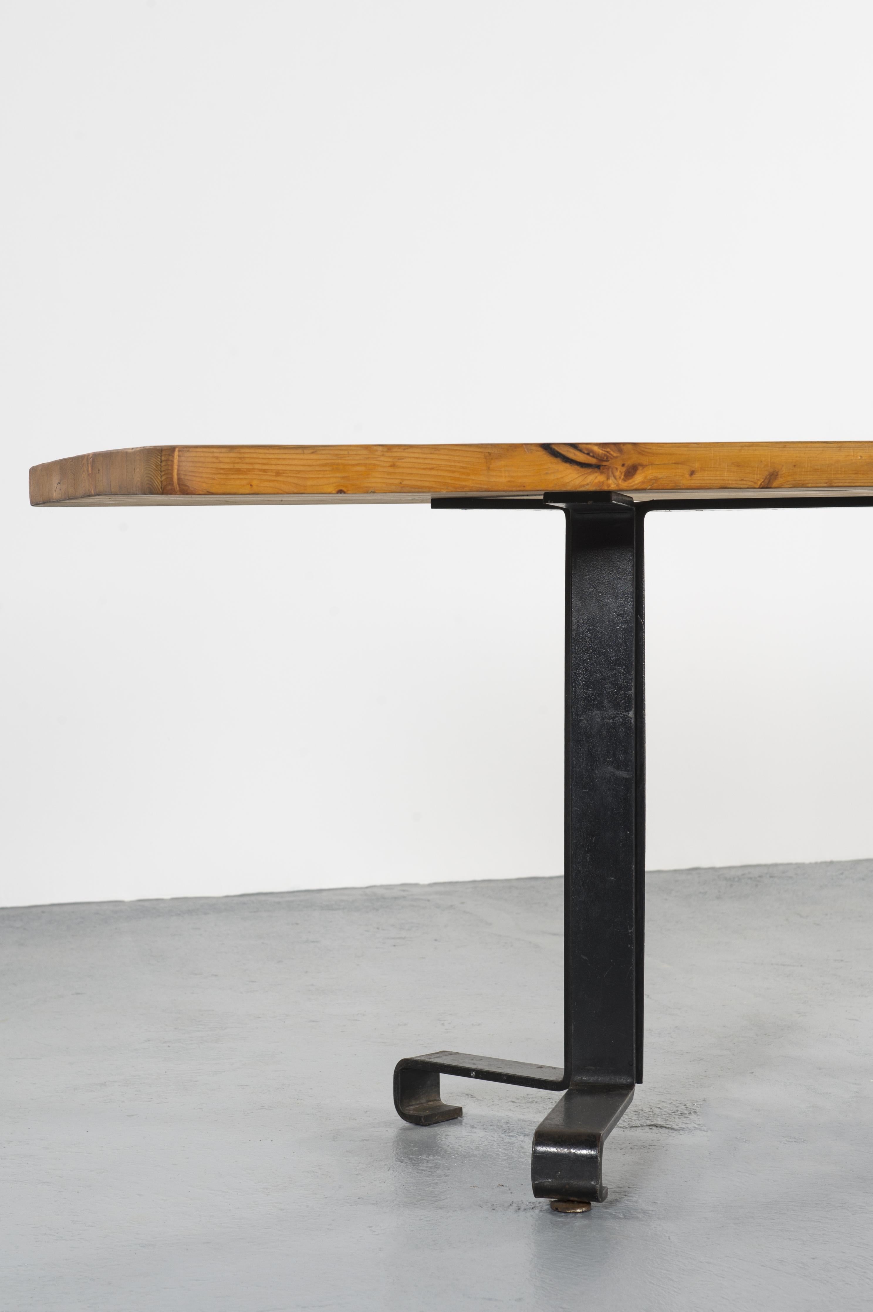 Lacquered Rectangular Table from Les Arcs by Charlotte Perriand, circa 1960