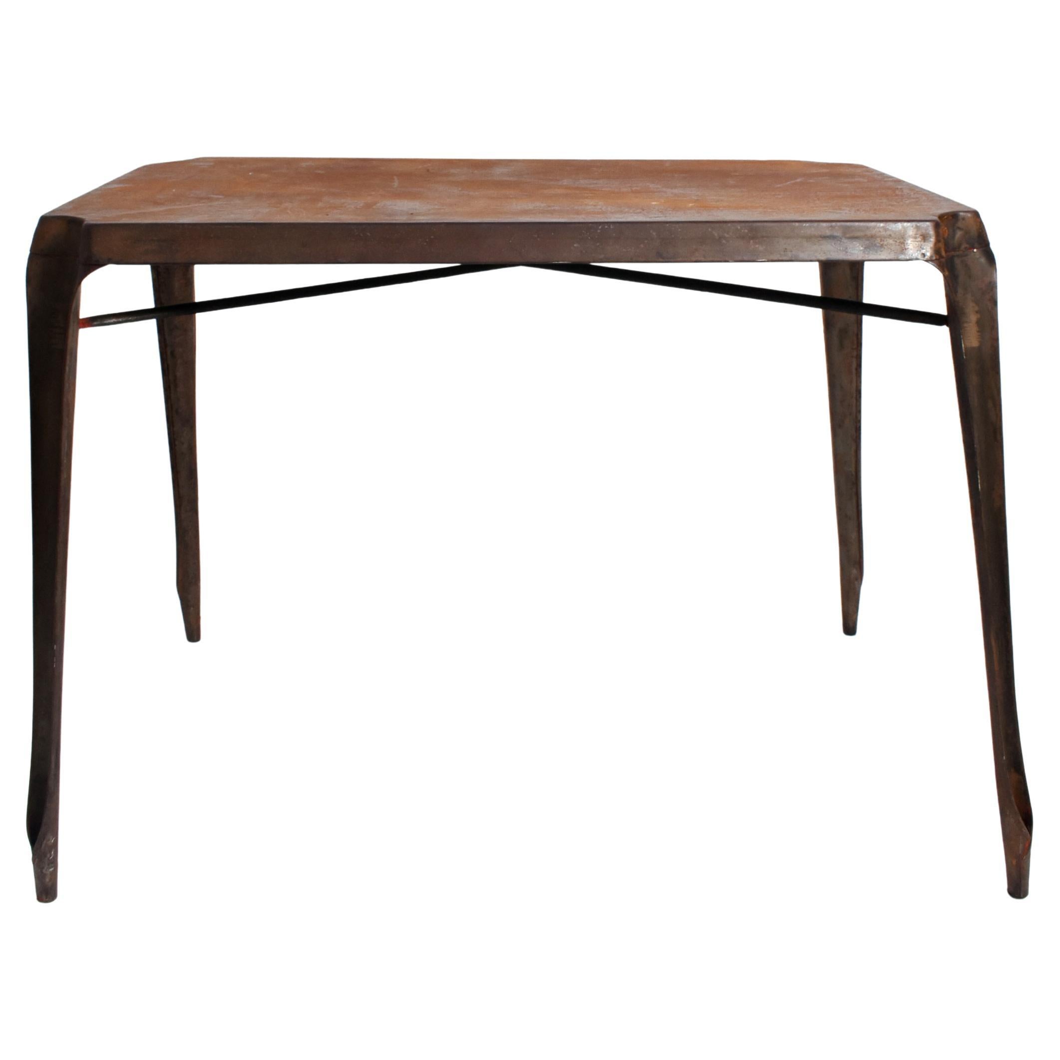 Mesa rectangular de hierro, años 60 en venta