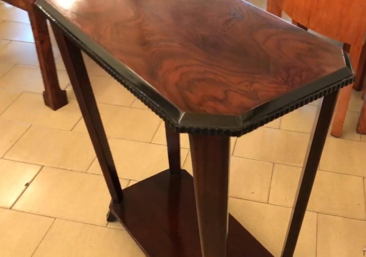 Rectangular Table in Wood, France, 1930, Art Deco In Good Condition For Sale In Ciudad Autónoma Buenos Aires, C