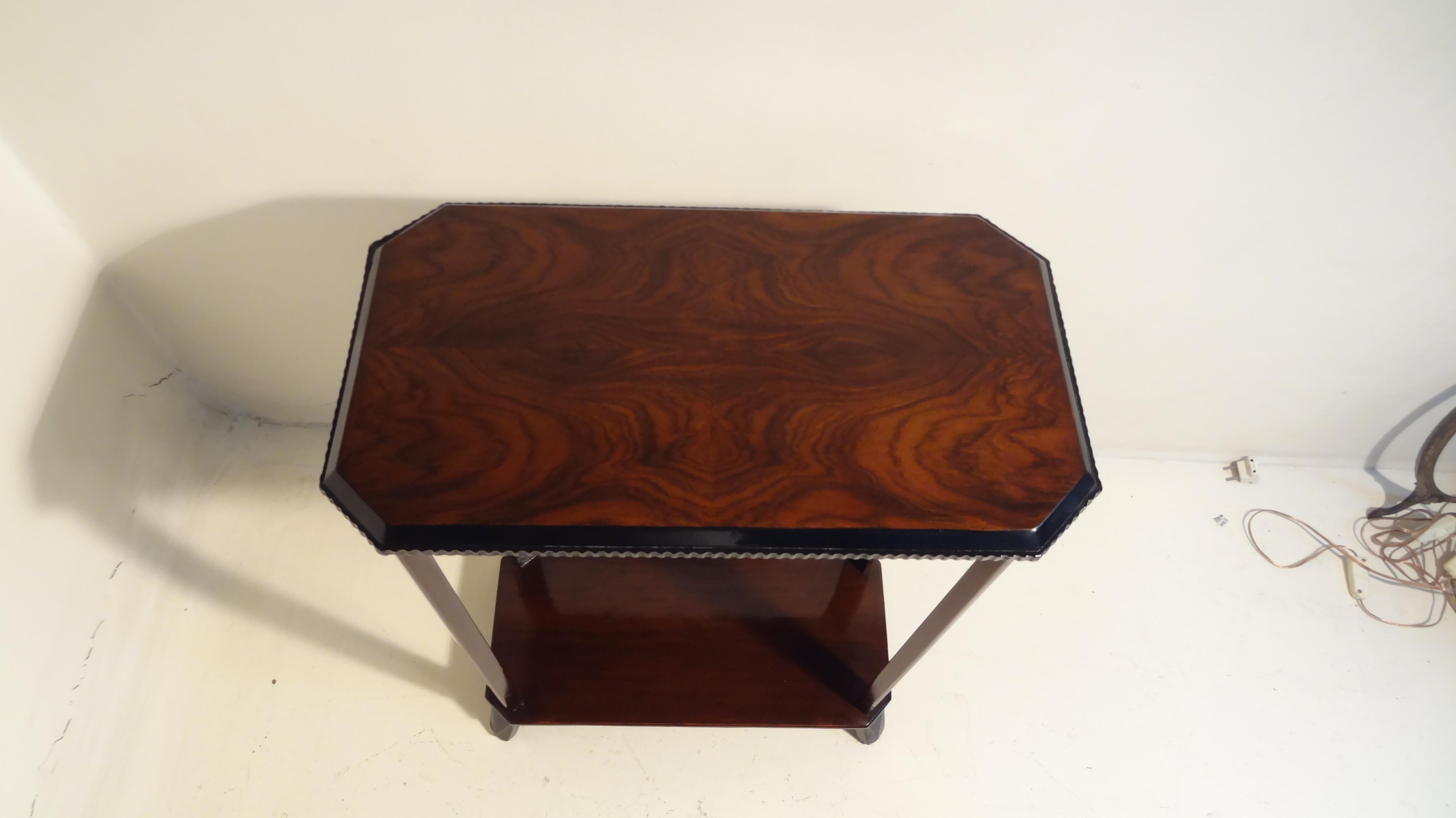 Mid-20th Century Rectangular Table in Wood, France, 1930, Art Deco For Sale