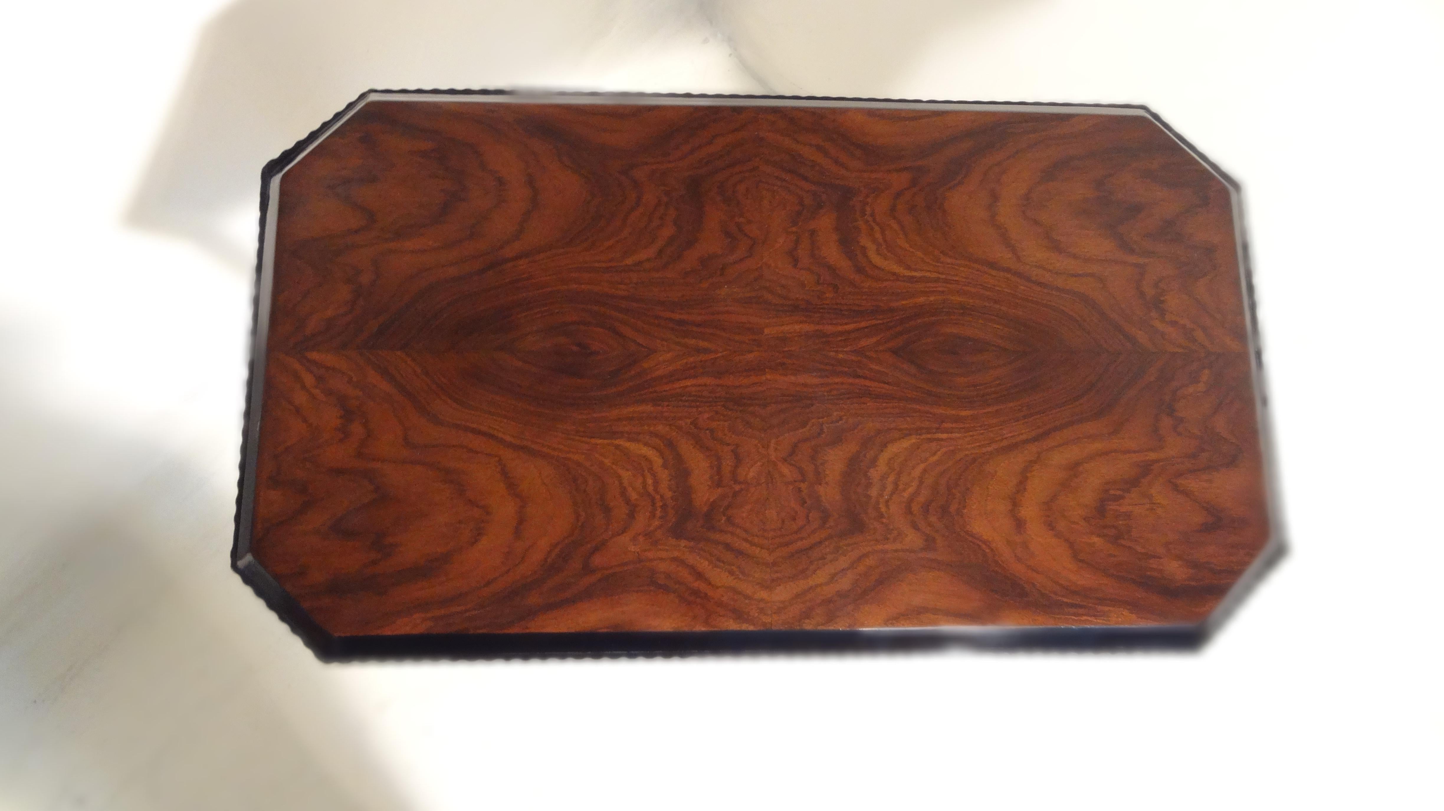 Rectangular Table in Wood, France, 1930, Art Deco For Sale 1