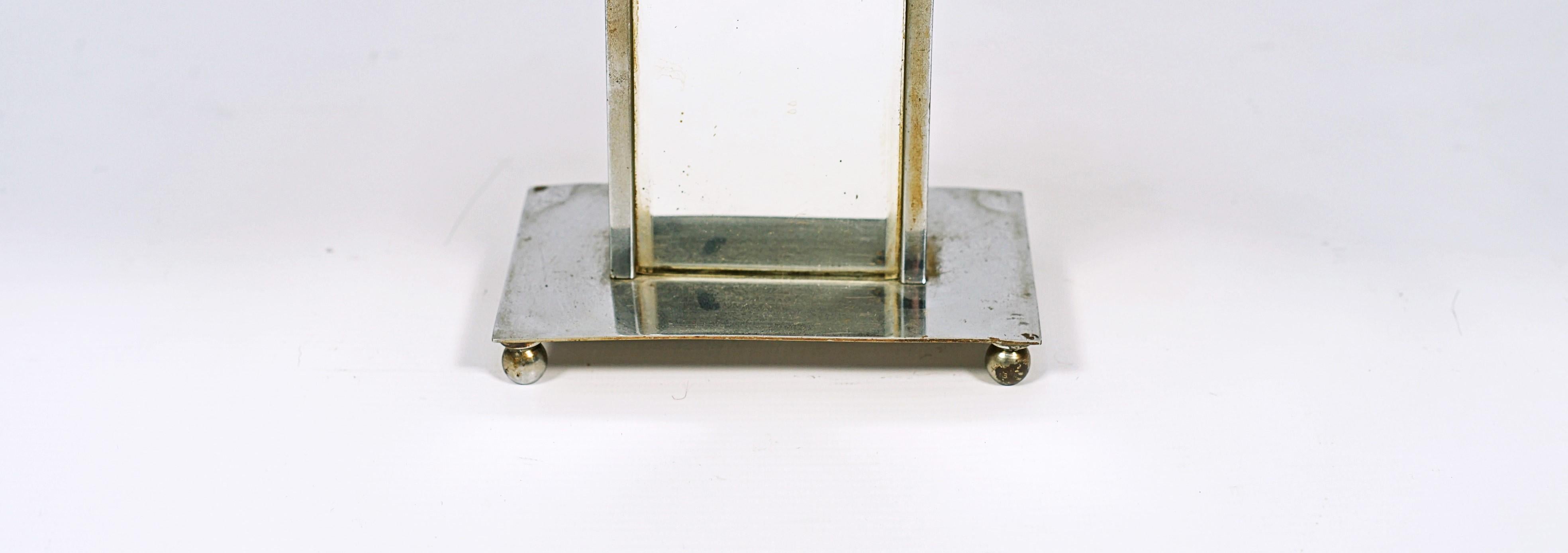 Art Deco Rectangular table lamp by Jacques Adnet For Sale
