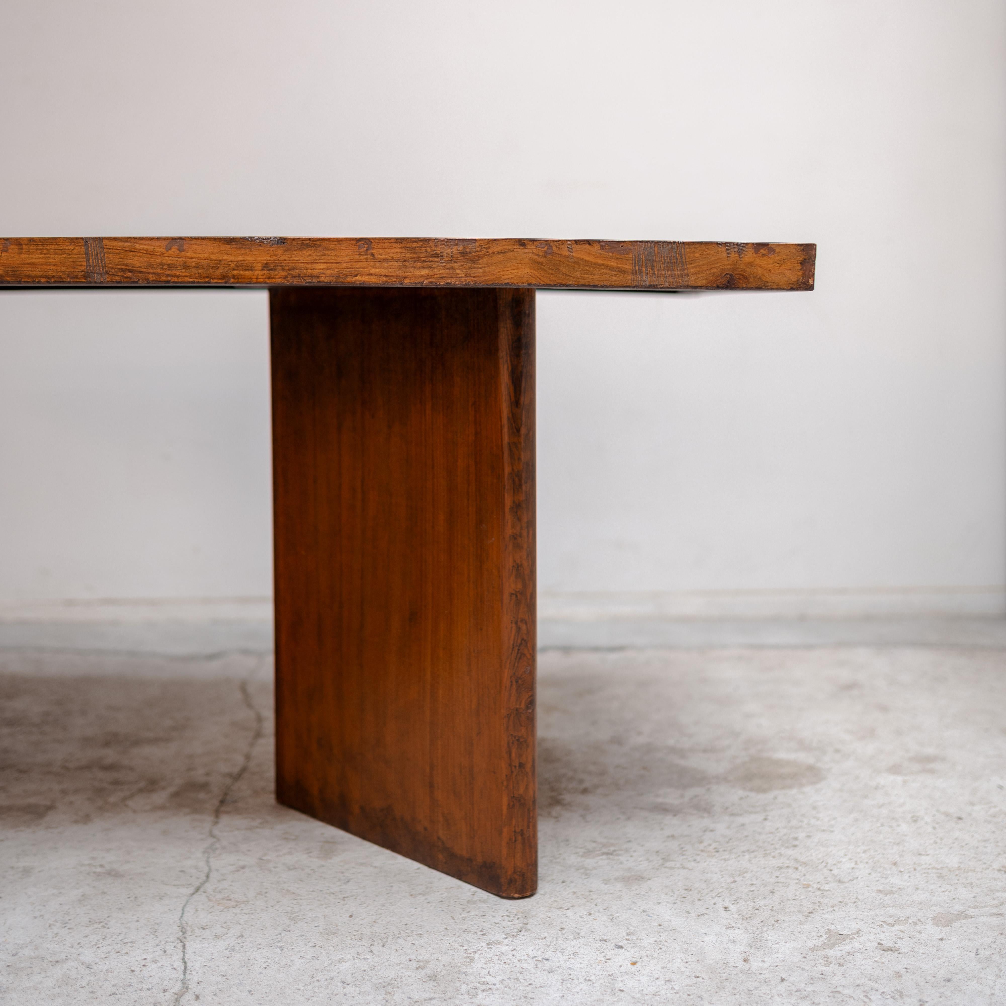 Rectangular Table, Pierre Jeanneret, 1960s, India For Sale 4