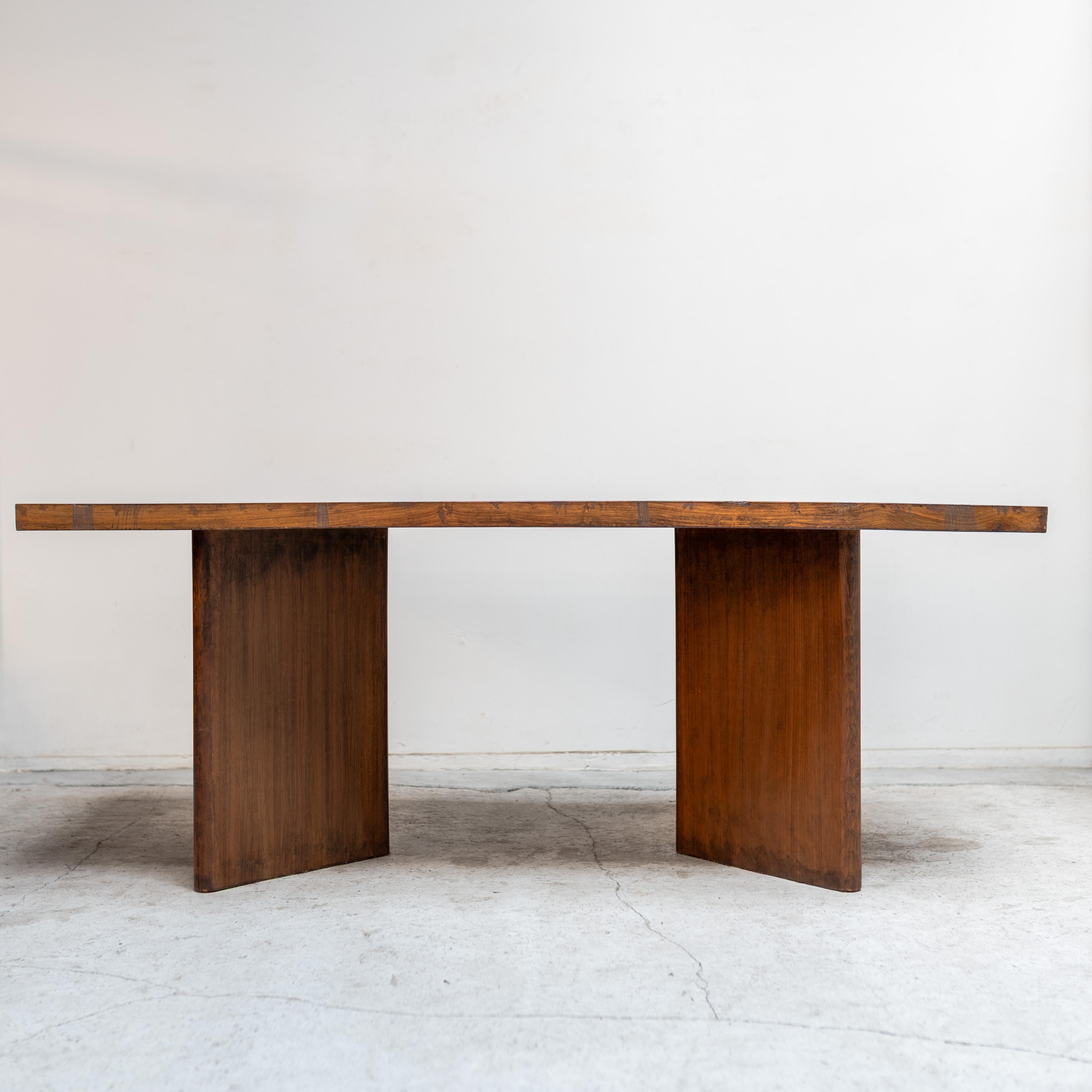 Rectangular Table, Pierre Jeanneret, 1960s, India For Sale 8