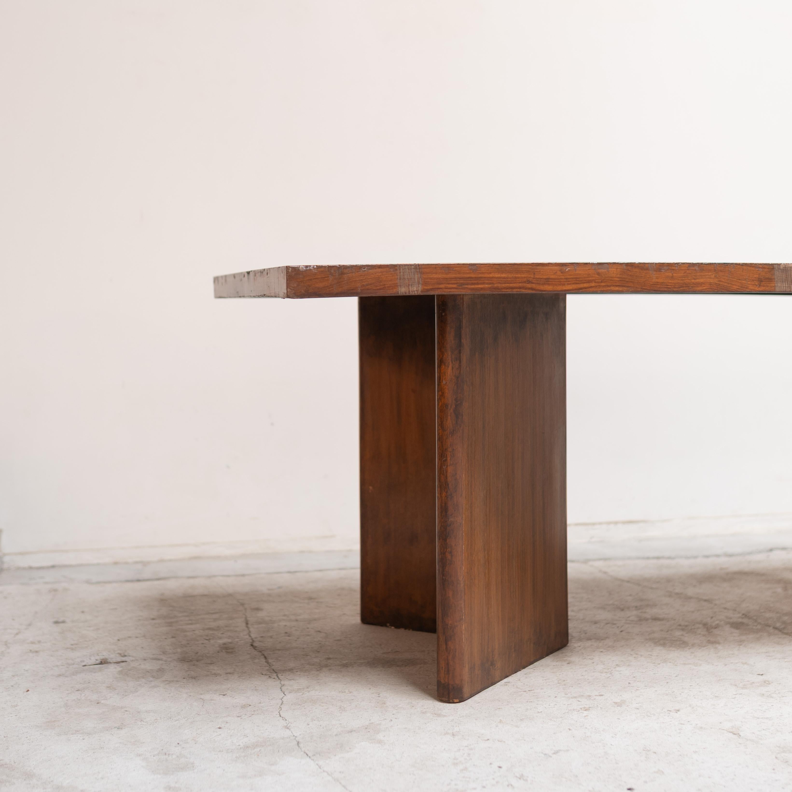 Mid-20th Century Rectangular Table, Pierre Jeanneret, 1960s, India For Sale