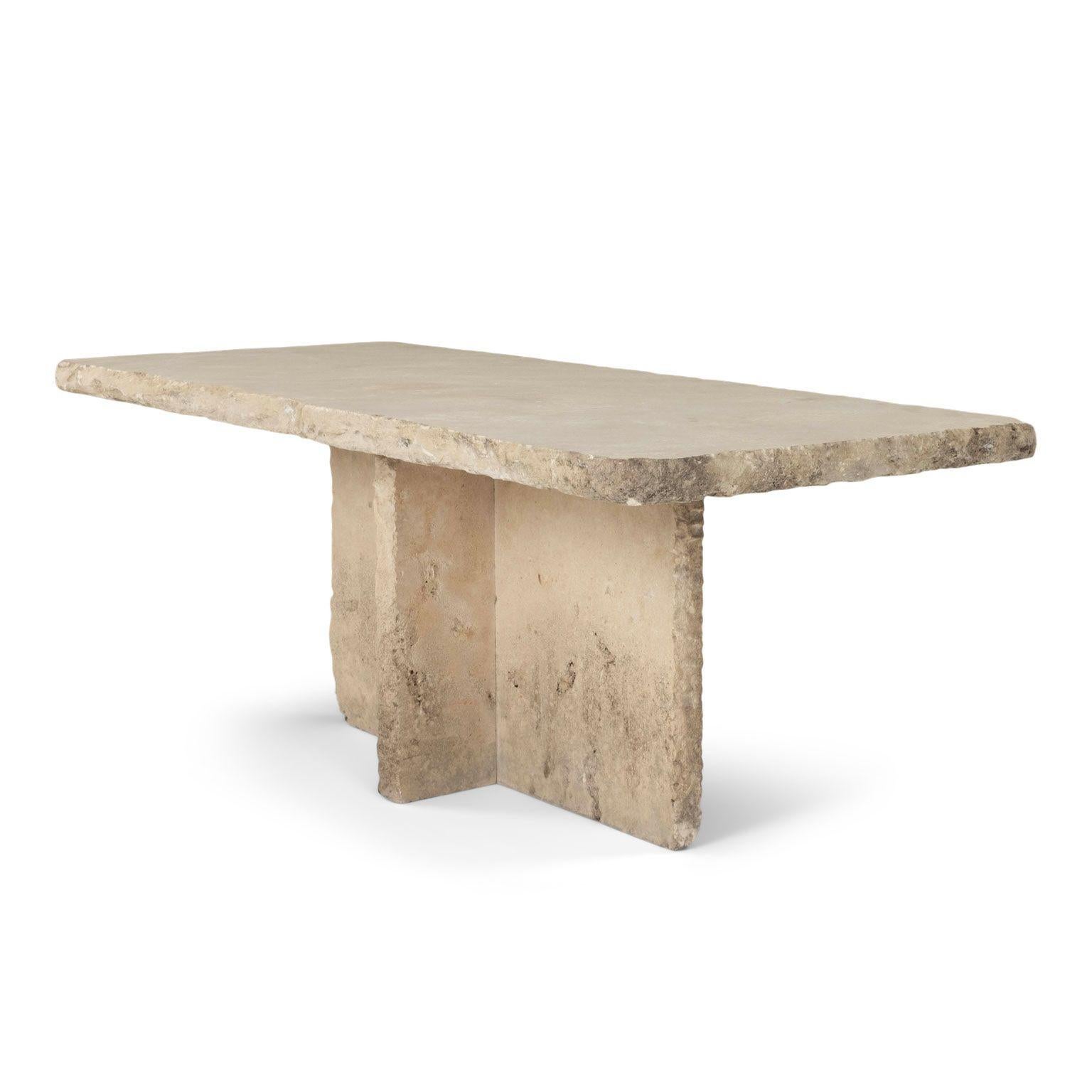 Rectangular Top Limestone Coffee Table 7