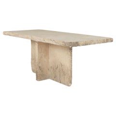 Rectangular Top Limestone Coffee Table