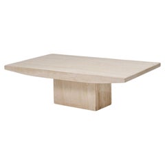 Rectangular Travertine Coffee Table, 1970s