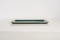 Rectangular Tray, Mediterranean Design by Robert Kuo, Handmade Cloisonne