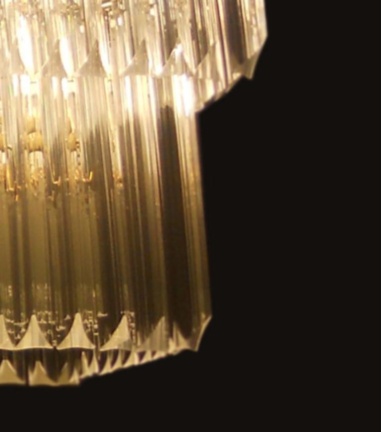 Italian Rectangular Triedri Chandelier by Fabio Ltd For Sale