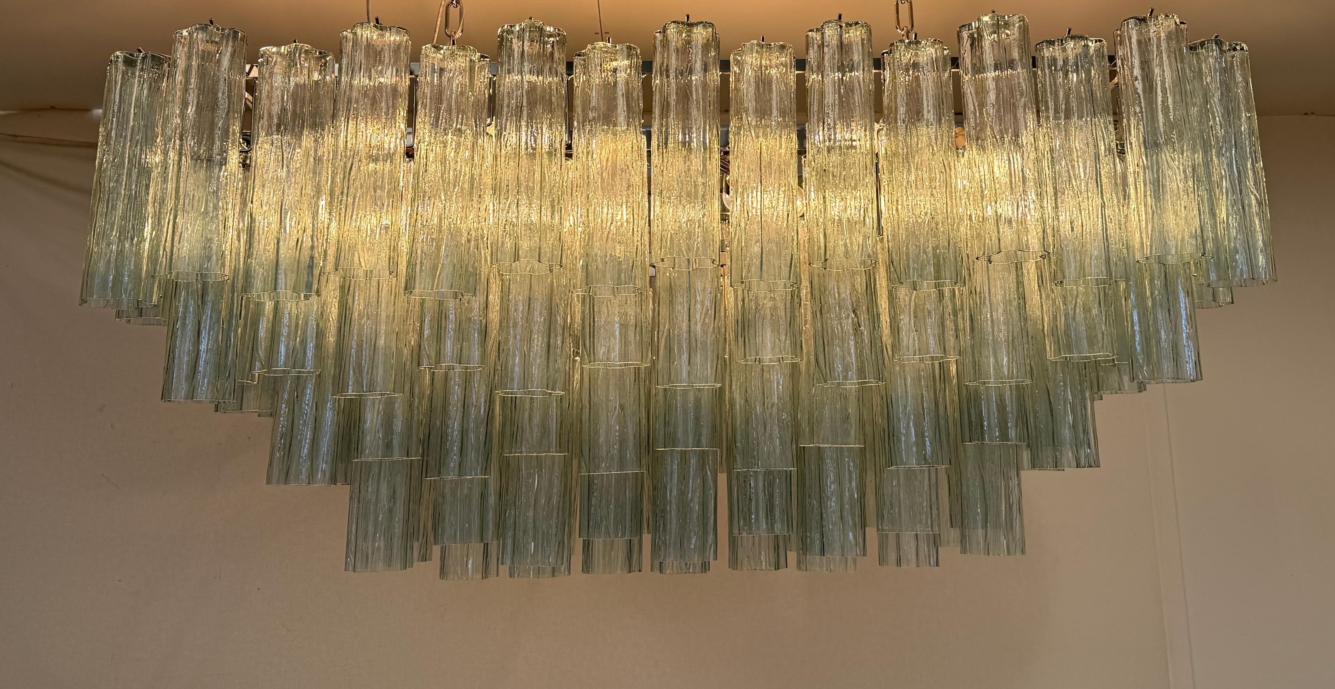 Rectangular Tronchi Chandelier by Fabio Ltd In New Condition For Sale In Los Angeles, CA