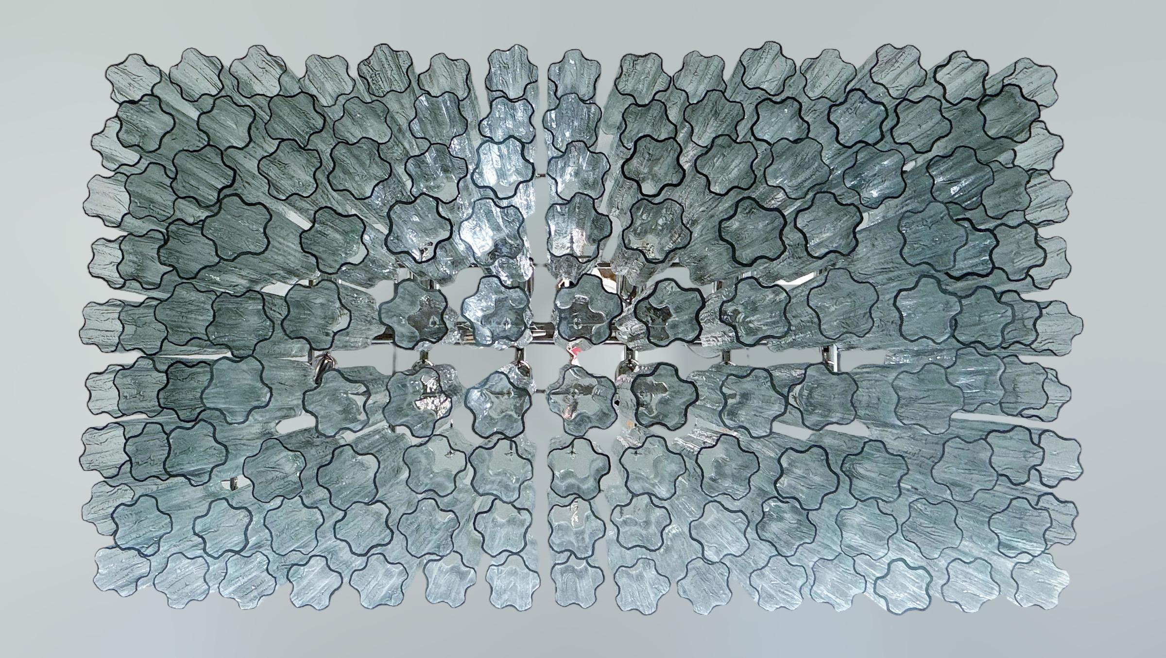 Rectangular Tronchi Chandelier by Fabio Ltd In New Condition For Sale In Los Angeles, CA