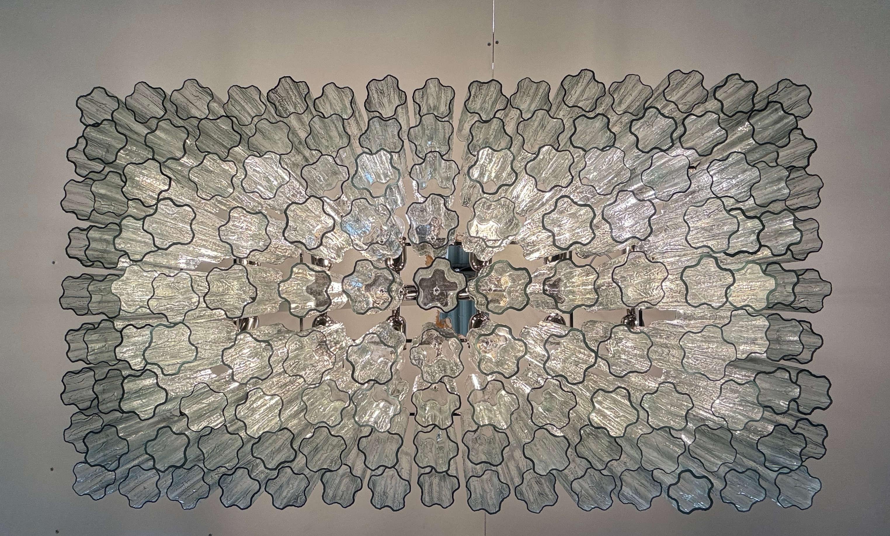 Rectangular Tronchi Chandelier by Fabio Ltd For Sale 2