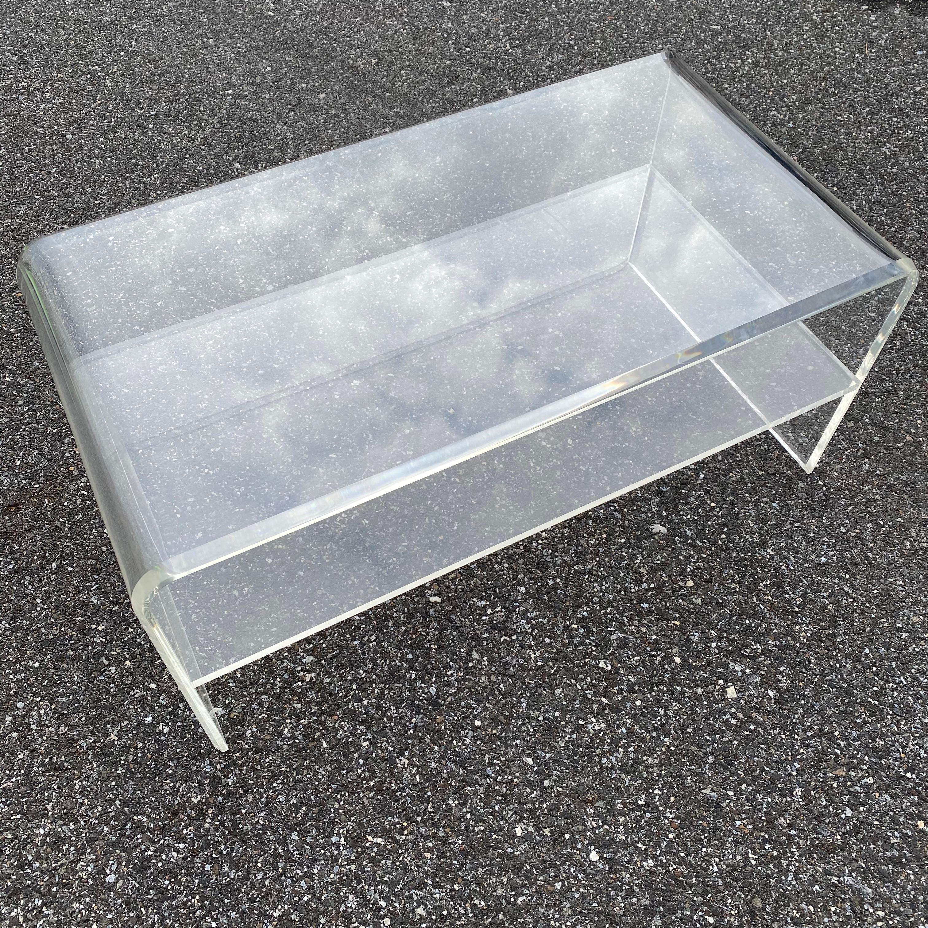 Rectangular Two-Tier Lucite 