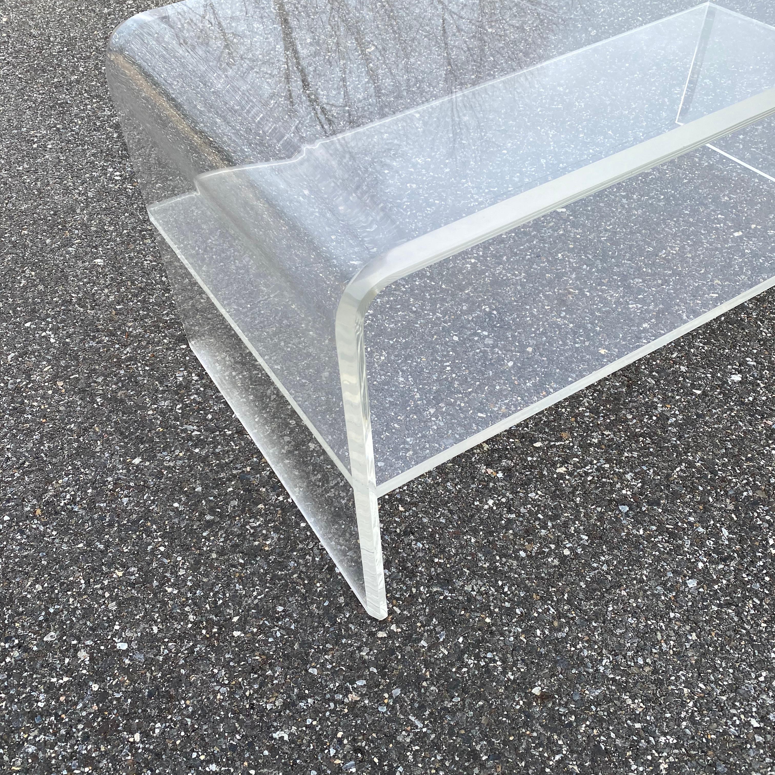 Rectangular Two-Tier Lucite 