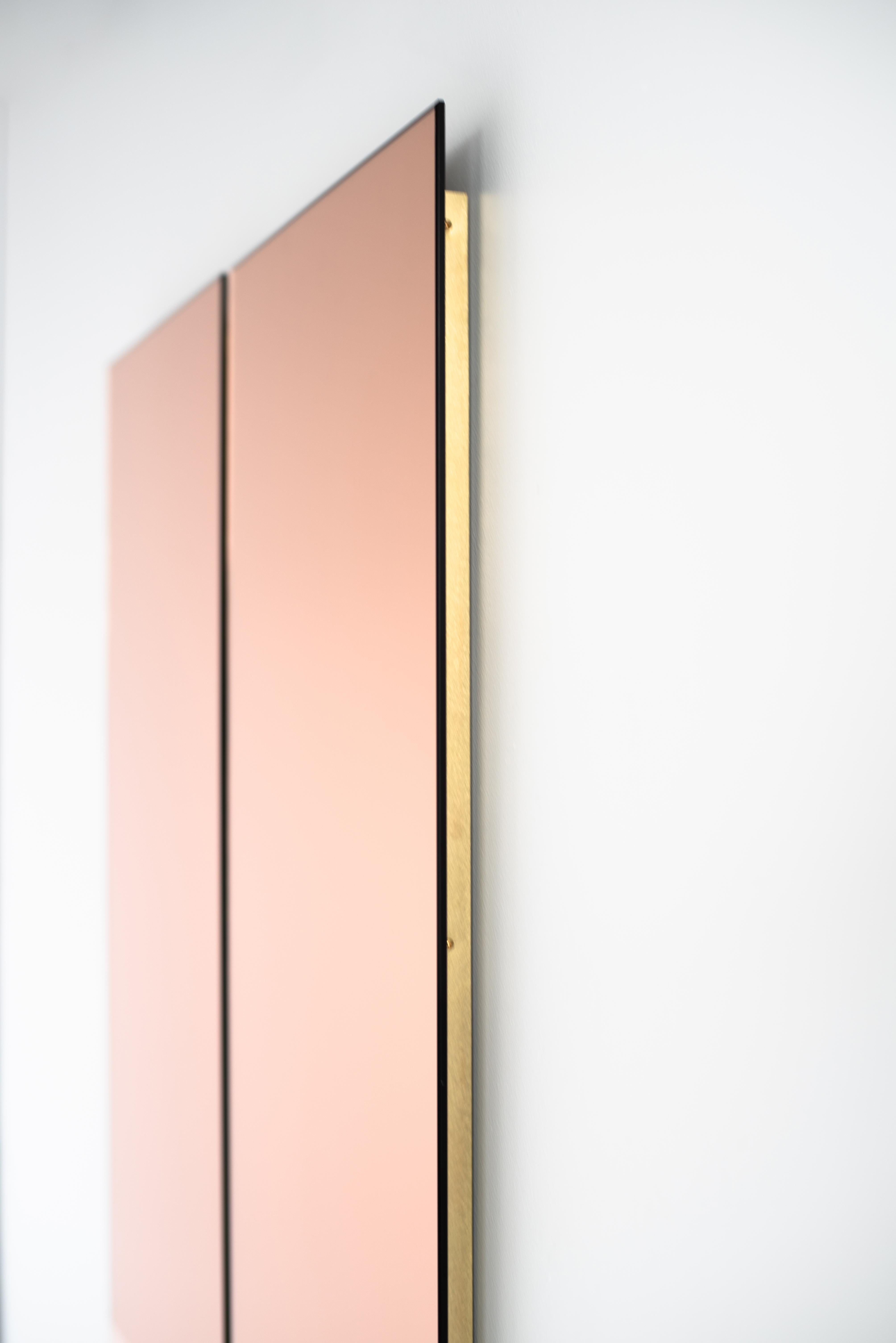 Rectangular Vanity Mirror, Contemporary IDA Mirror No. 4 by Ben & Aja Blanc In New Condition For Sale In Rumford, RI