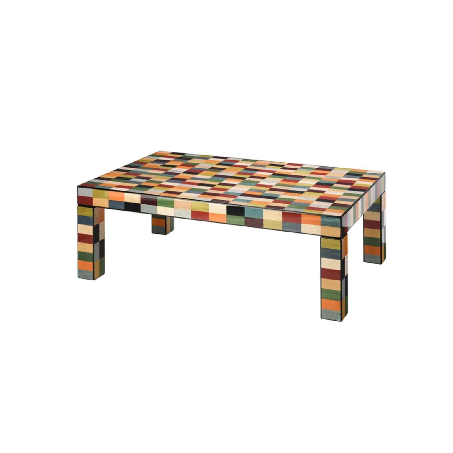 Contemporary Rectangular Venezia Sestiere Coffee Table with Drawers by Morici For Sale