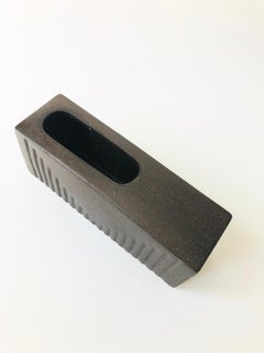 Rectangular Vintage Ikebana Pottery Vase