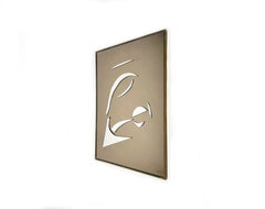 Miroir mural rectangulaire de Romeo Rega pour Nazaret, Italie, années 1970