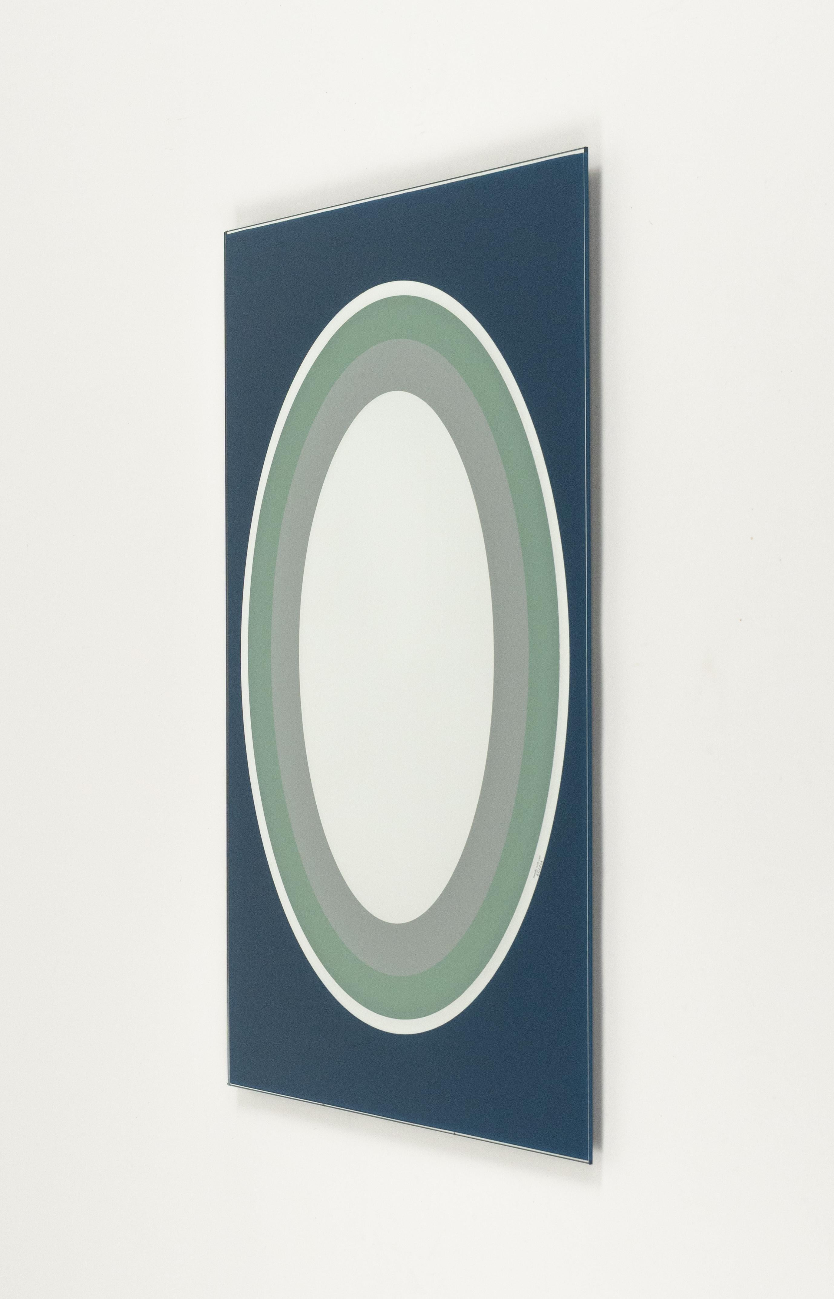 Espejo de pared rectangular de Sottsass Associati para Egizia, Italia Años 80 en venta 5