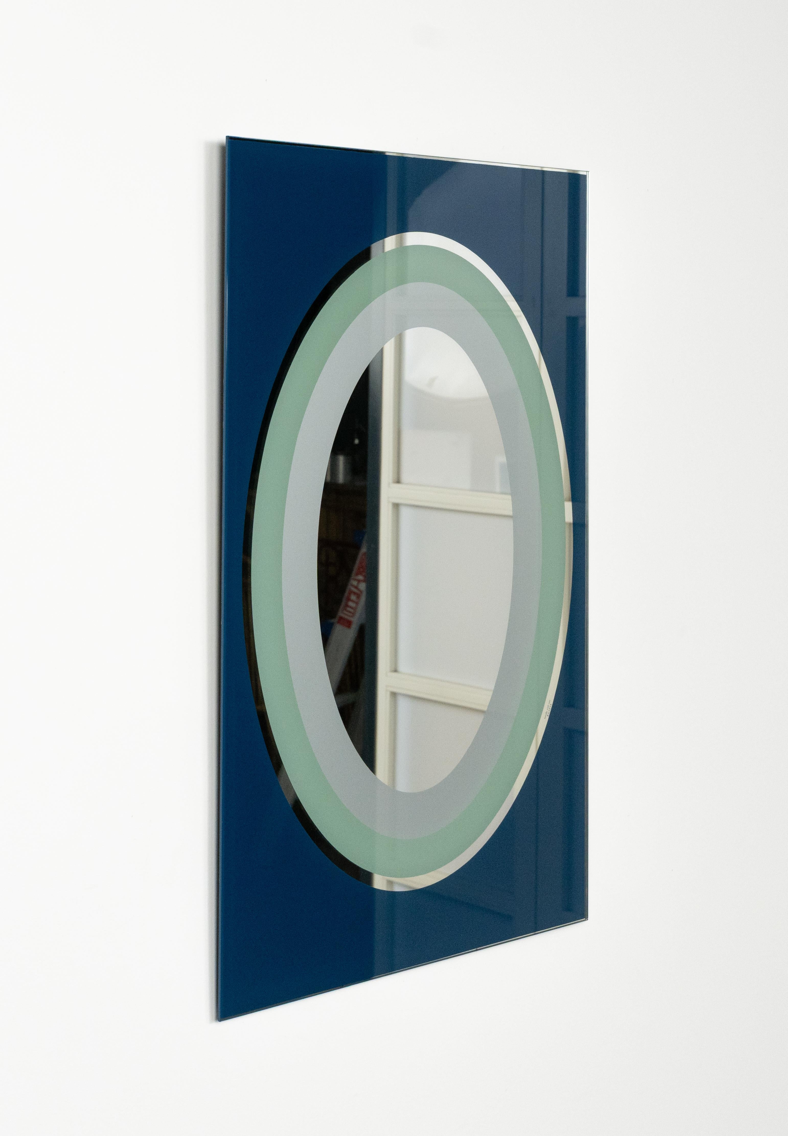 Espejo de pared rectangular de Sottsass Associati para Egizia, Italia Años 80 en Bueno estado para la venta en Rome, IT