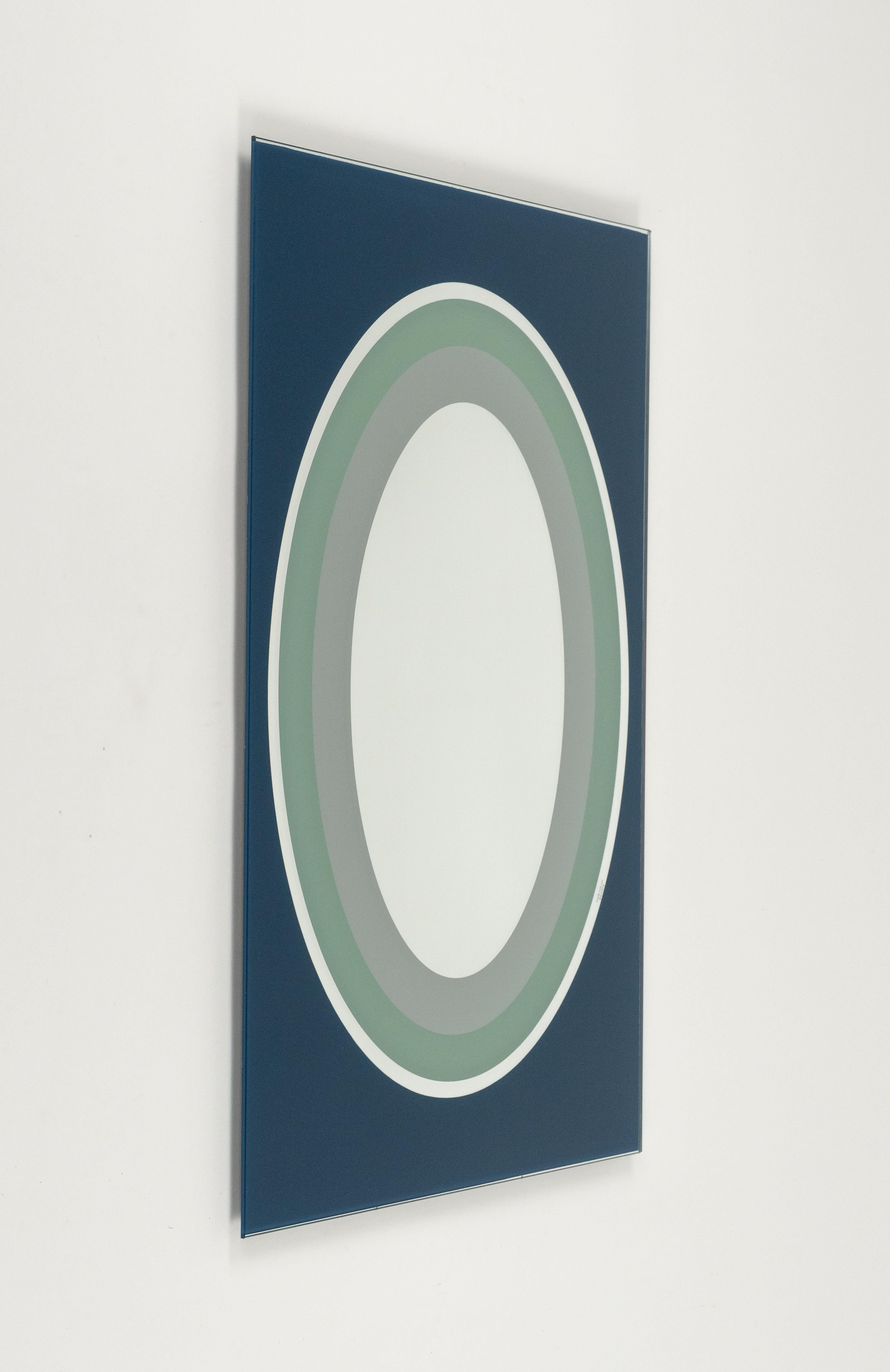 Espejo de pared rectangular de Sottsass Associati para Egizia, Italia Años 80 en venta 1