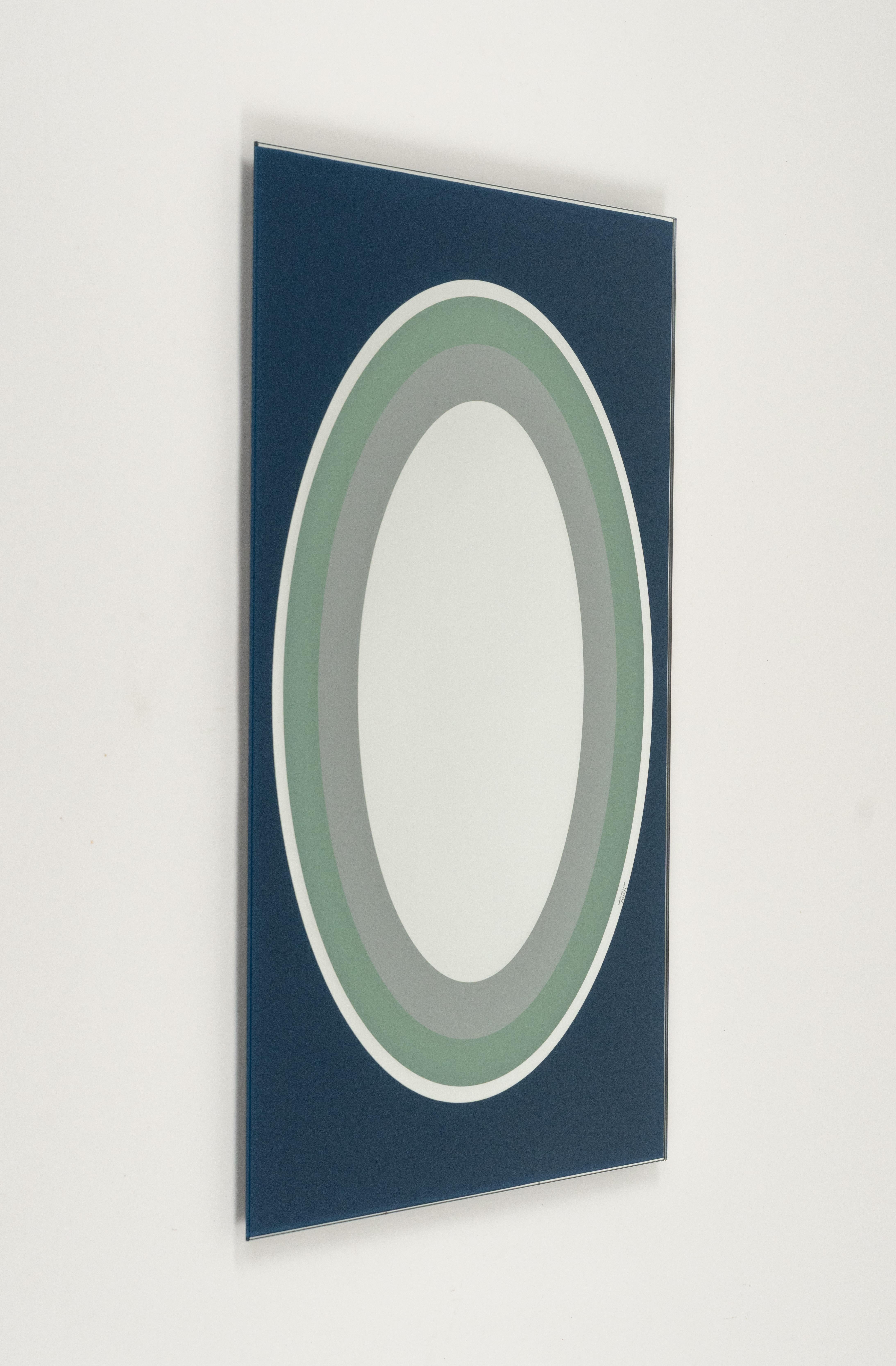 Espejo de pared rectangular de Sottsass Associati para Egizia, Italia Años 80 en venta 2