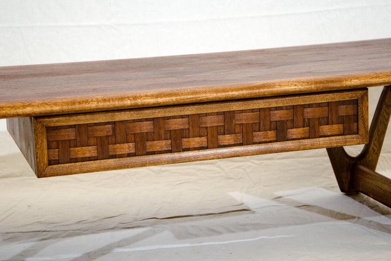 Rectangular Walnut Coffee Table by Lane of Altavista, Virginia at