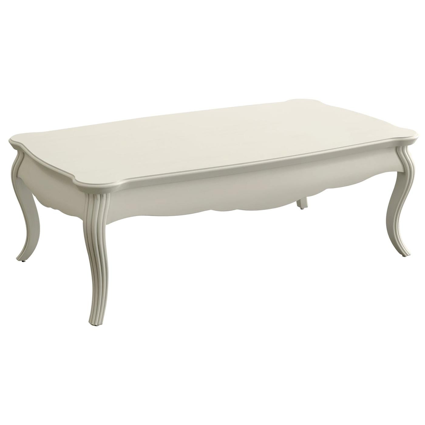 Rectangular White Coffee Table