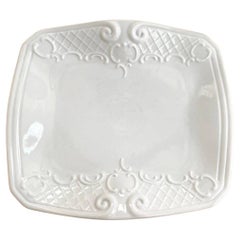 Vintage Rectangular White Dish, Gerold Porcelain, Bavaria  Porcelain Serving Dish