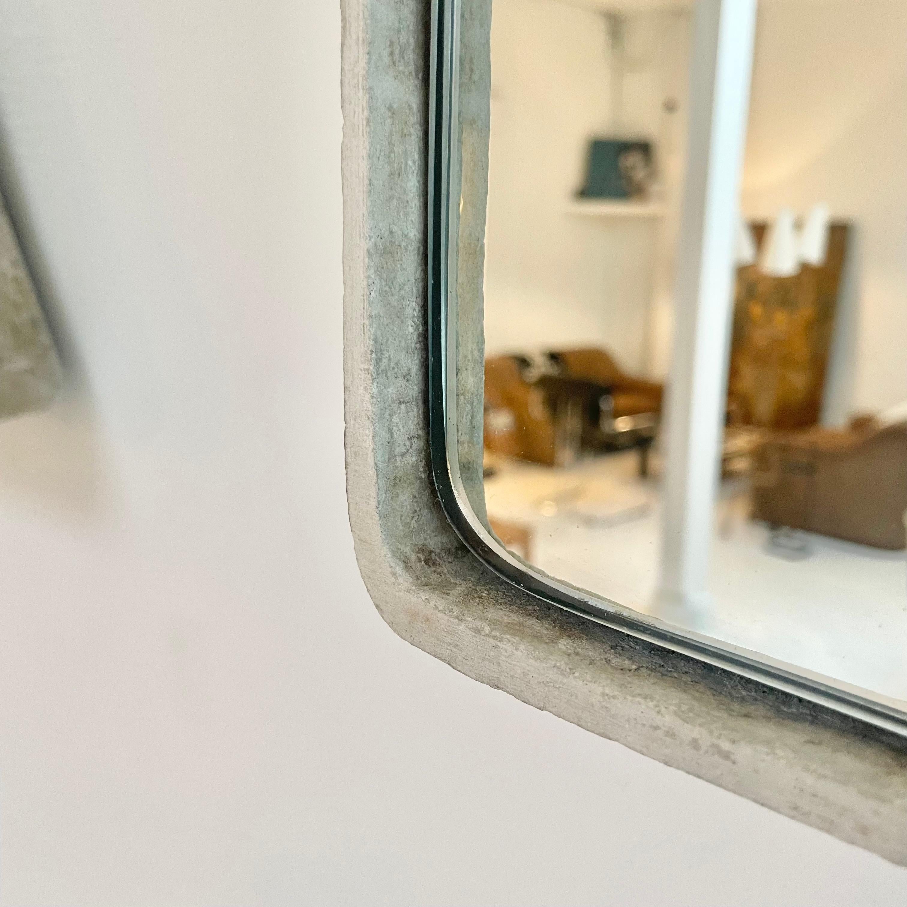 Rectangular Willy Guhl Concrete Mirror, 1960s Switzerland 7
