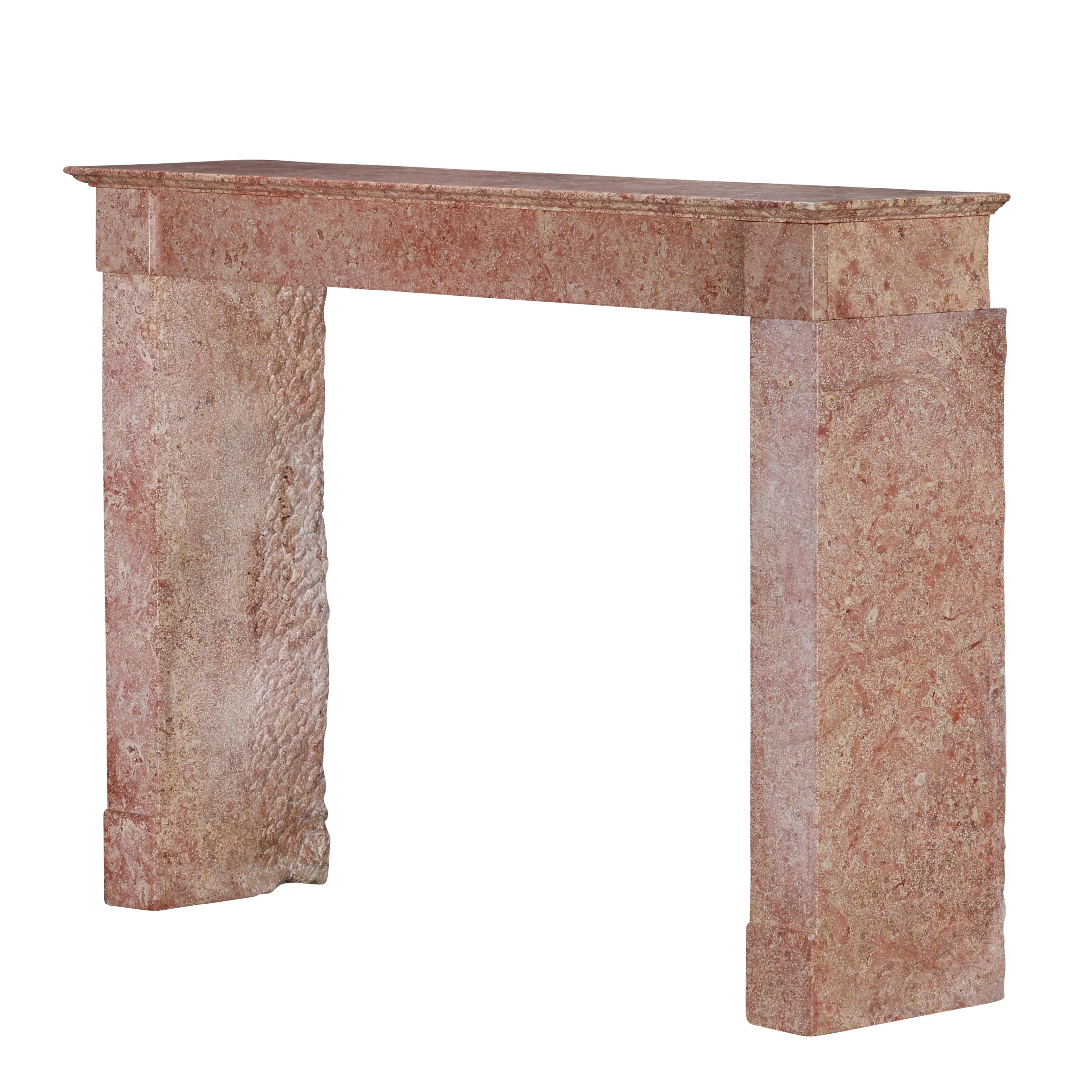 Rectilinear Timeless Antique Fireplace Mantel From Burgundy Castle For Sale 2