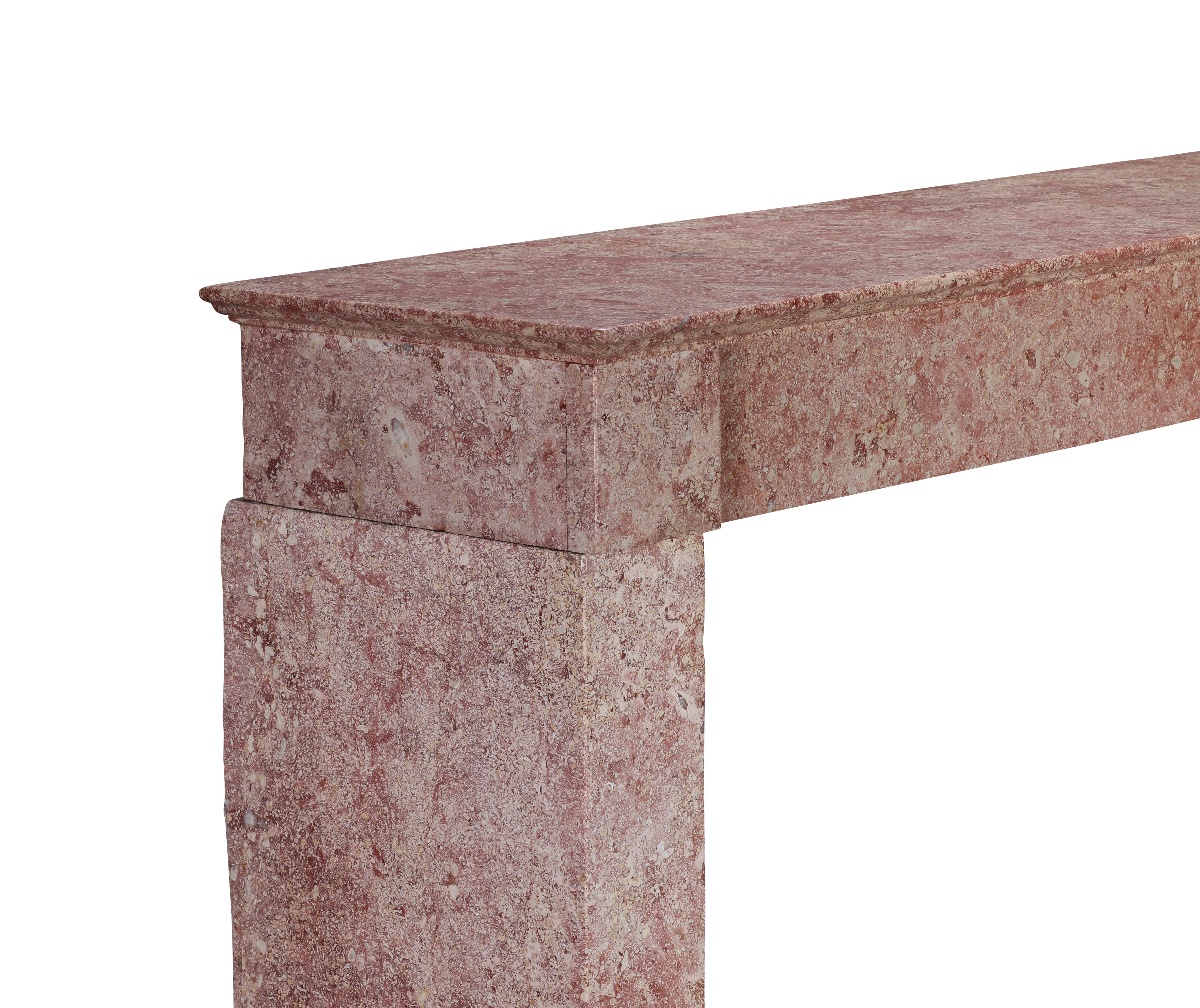 Rectilinear Timeless Antique Fireplace Mantel From Burgundy Castle For Sale 5