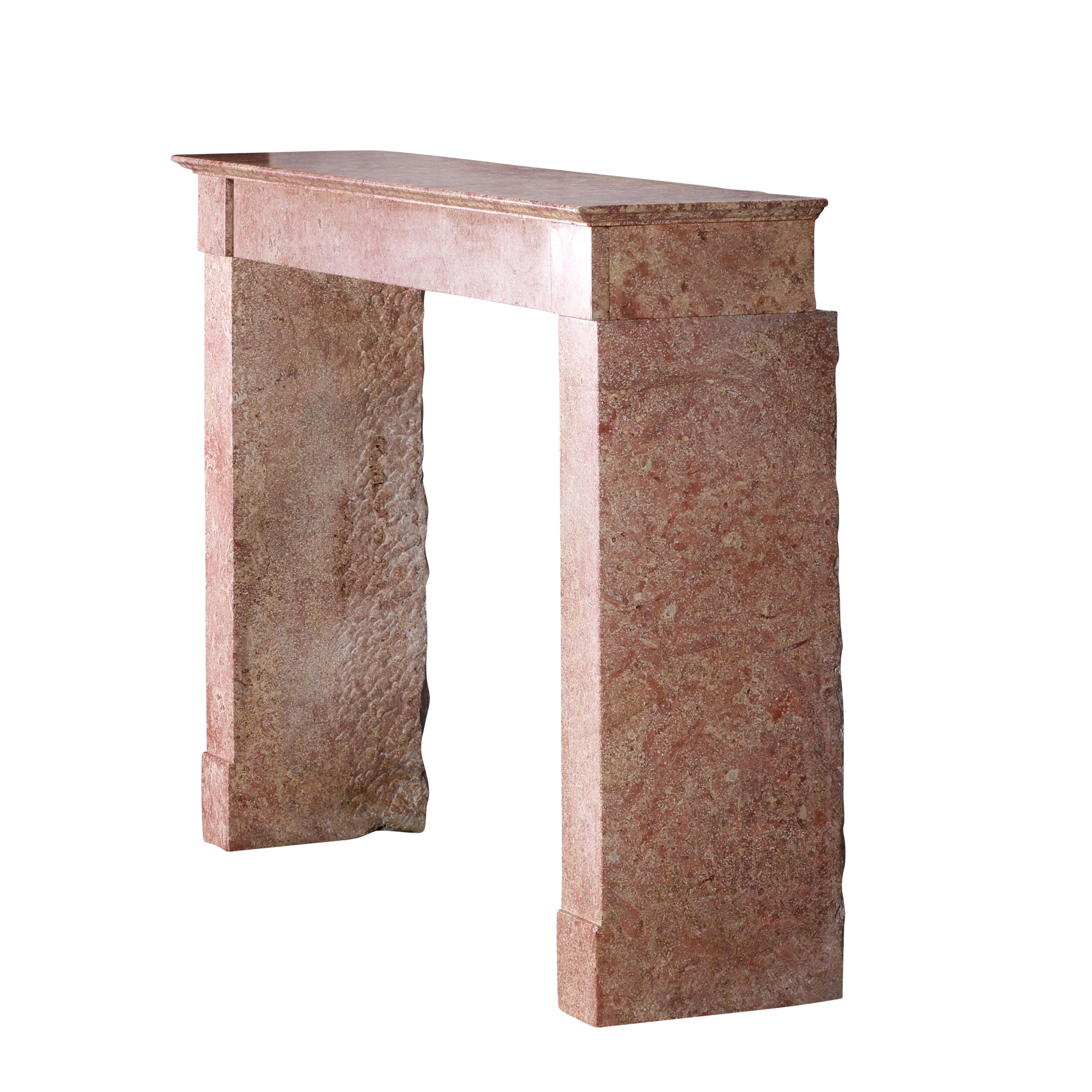Rectilinear Timeless Antique Fireplace Mantel From Burgundy Castle For Sale 1