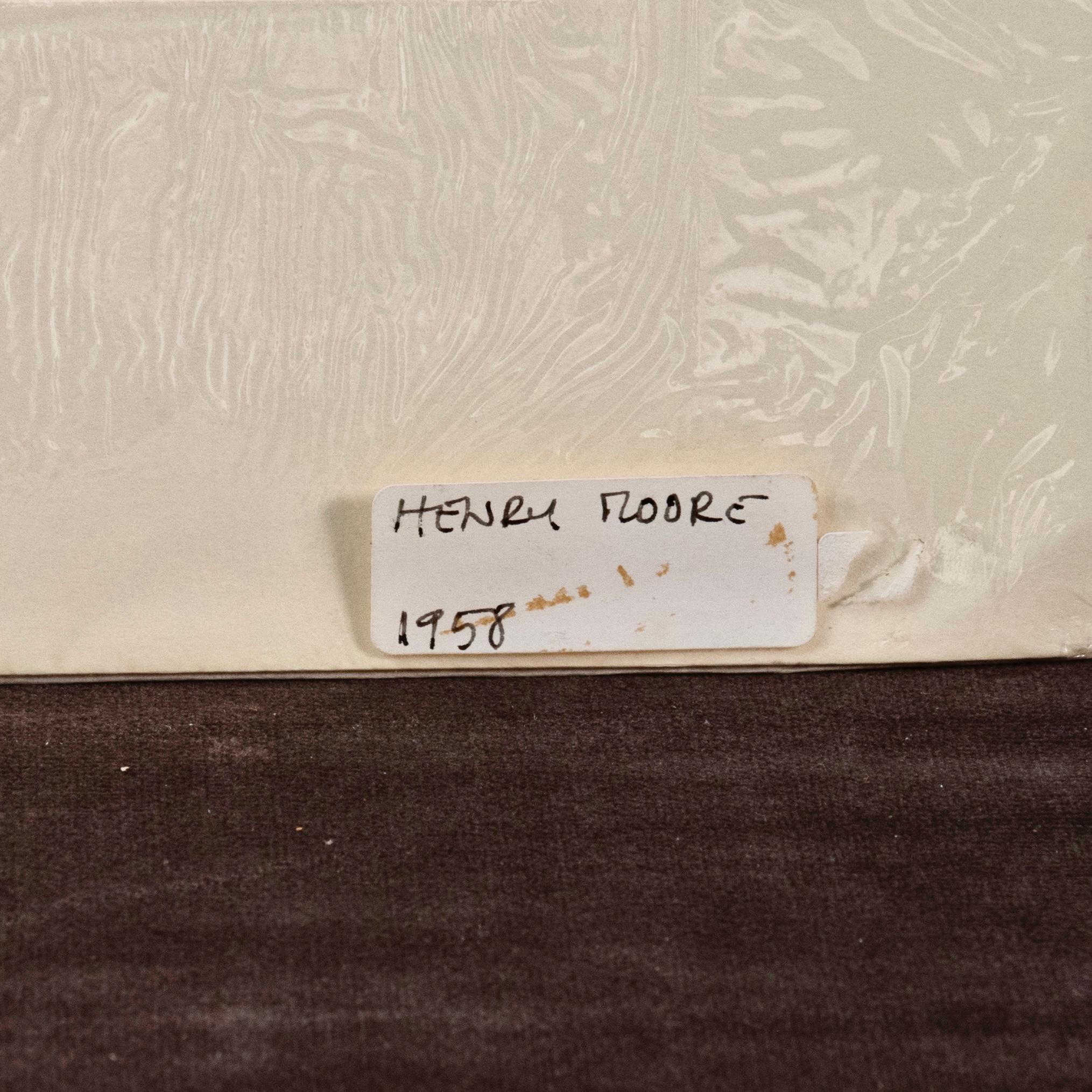 Original-Lithographie und Bleistiftzeichnung von Henry Moore  im Angebot 3