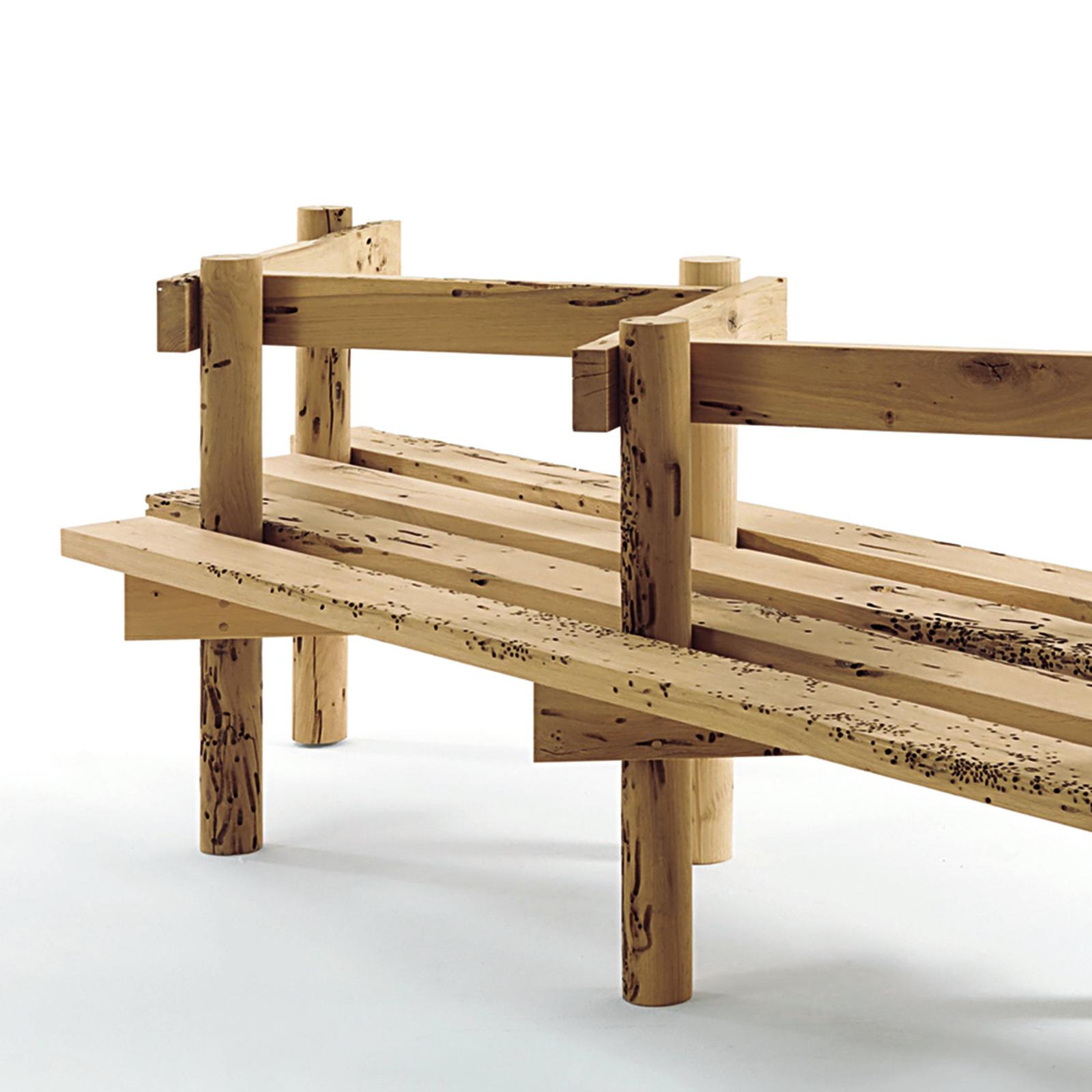 Hand-Crafted Recto Verso Bench For Sale